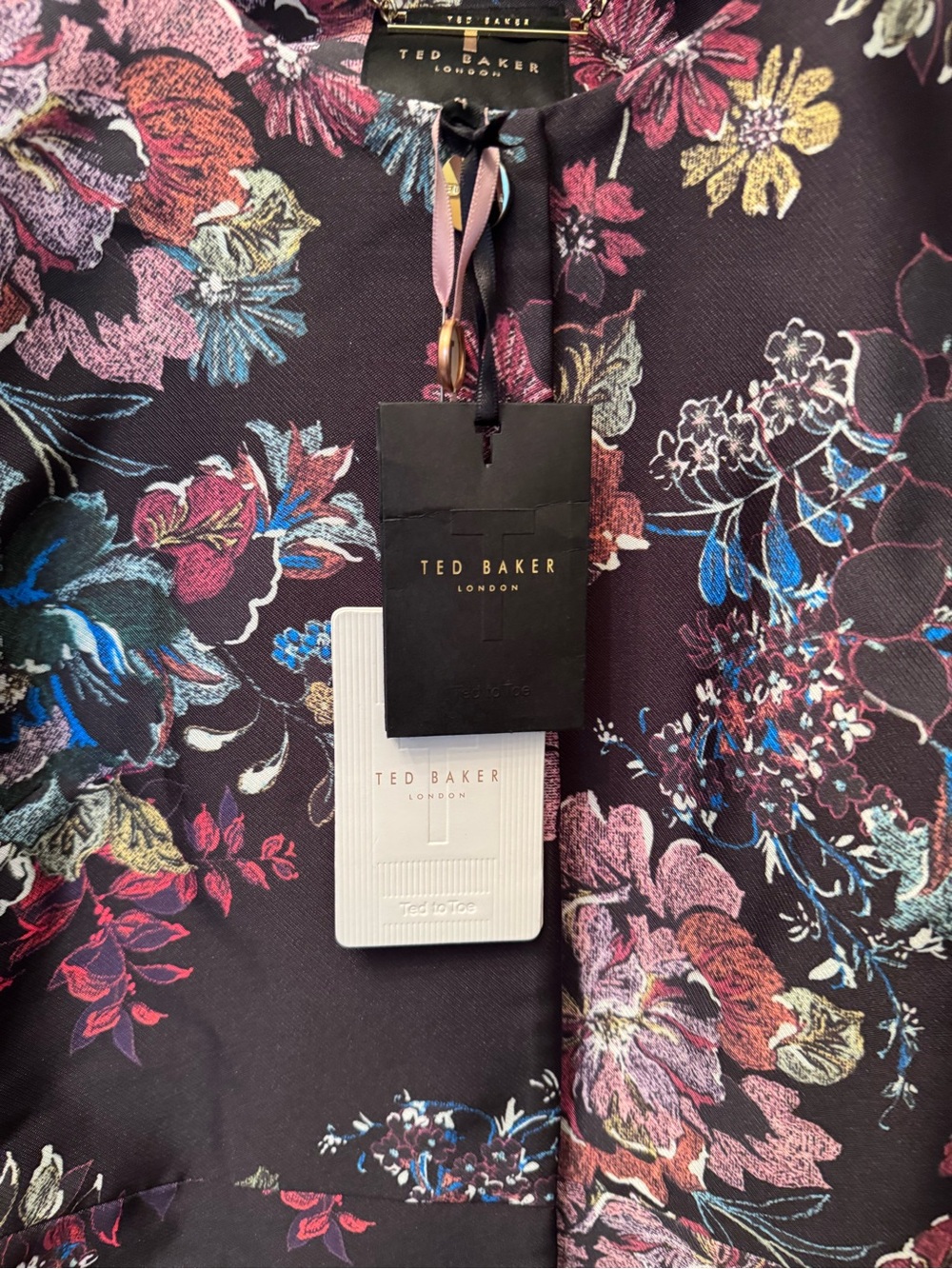 Ted Baker Antique Botanical A-Line Coat
